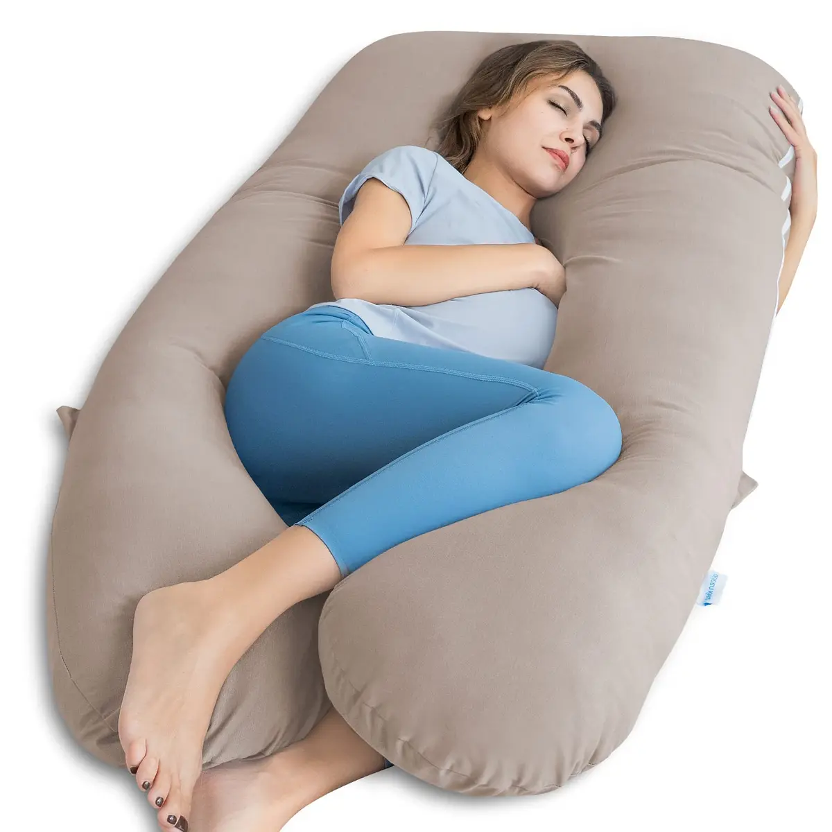 QUEEN ROSE Pregnancy Pillow U Shaped Maternity Body Pillow 139.7cm (55in) | Full Body Support for Side Sleeping - main product image
