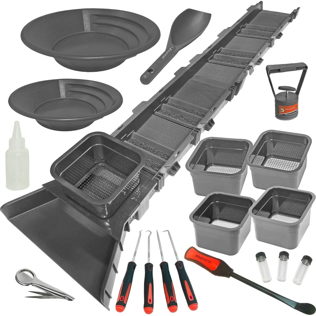 Sluice Fox Gold Sporting_Good Compact Sluice Box & Classifier Set | Portable Prospecting Tool for Remote Gold Panning in India - main product image
