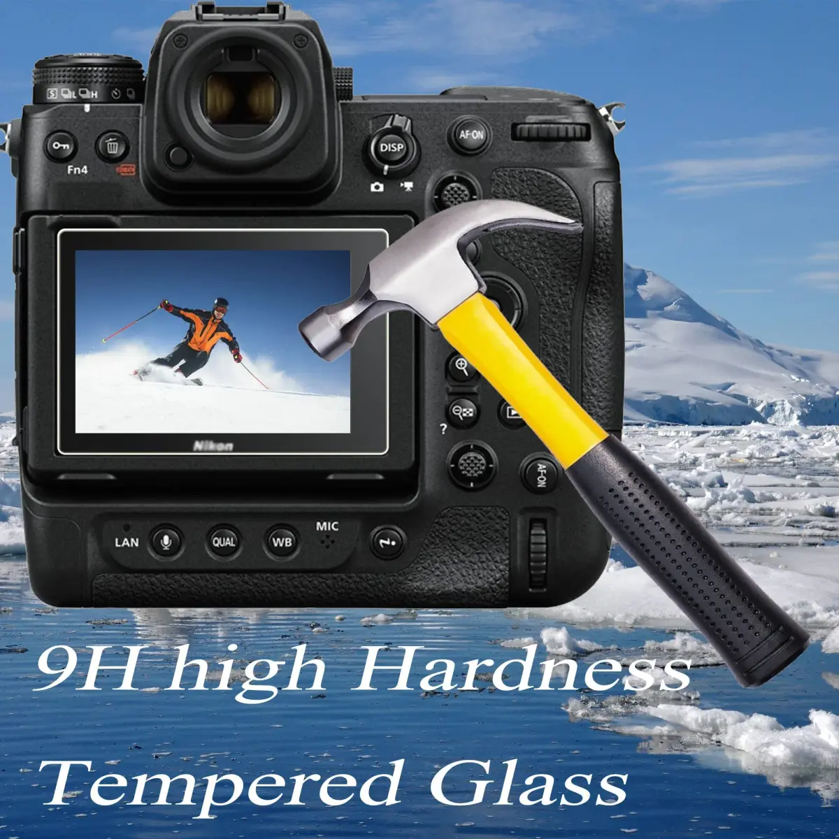 PCTC Tempered Glass Screen Protector for Nikon Z9 Z8 (2+2 Pack) | LCD & Top Screen Protection - view 4
