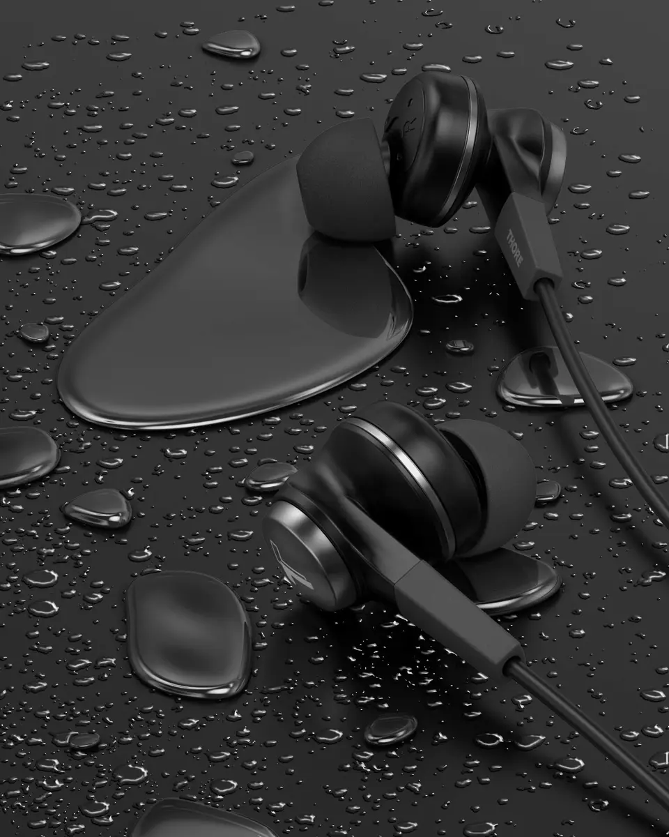 Thore Wired Lightning Earphones with Mic & Water Resistance | Apple MFi Certified, Sweatproof, 11mm Dynamic Drivers - view 4