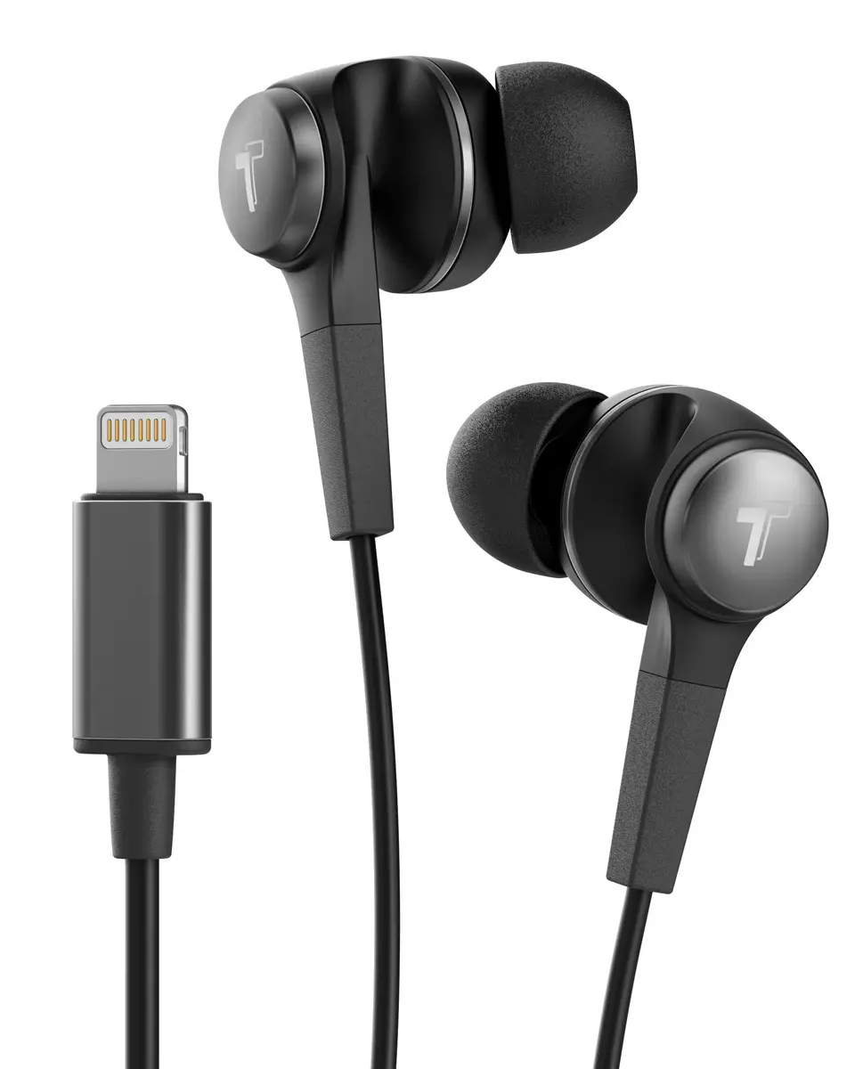 Thore Wired Lightning Earphones with Mic & Water Resistance | Apple MFi Certified, Sweatproof, 11mm Dynamic Drivers - main product image