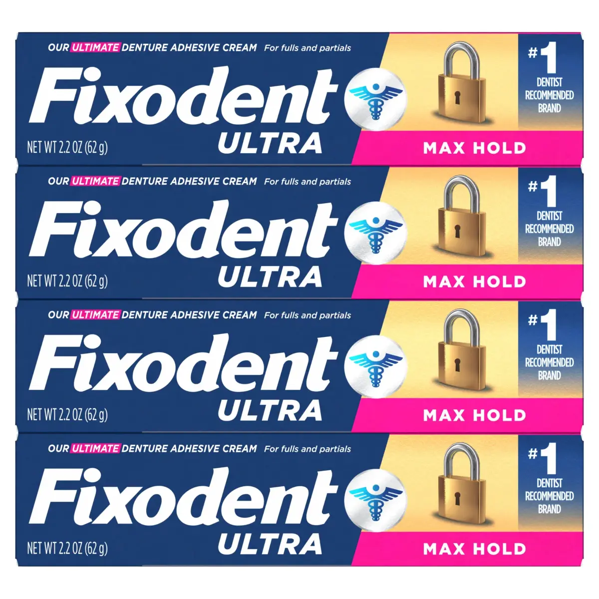 Fixodent Ultra Max Hold Denture Adhesive Cream 2.2 oz (8.8 Fl Oz) | Strongest All-Day Hold for Dentures - view 9