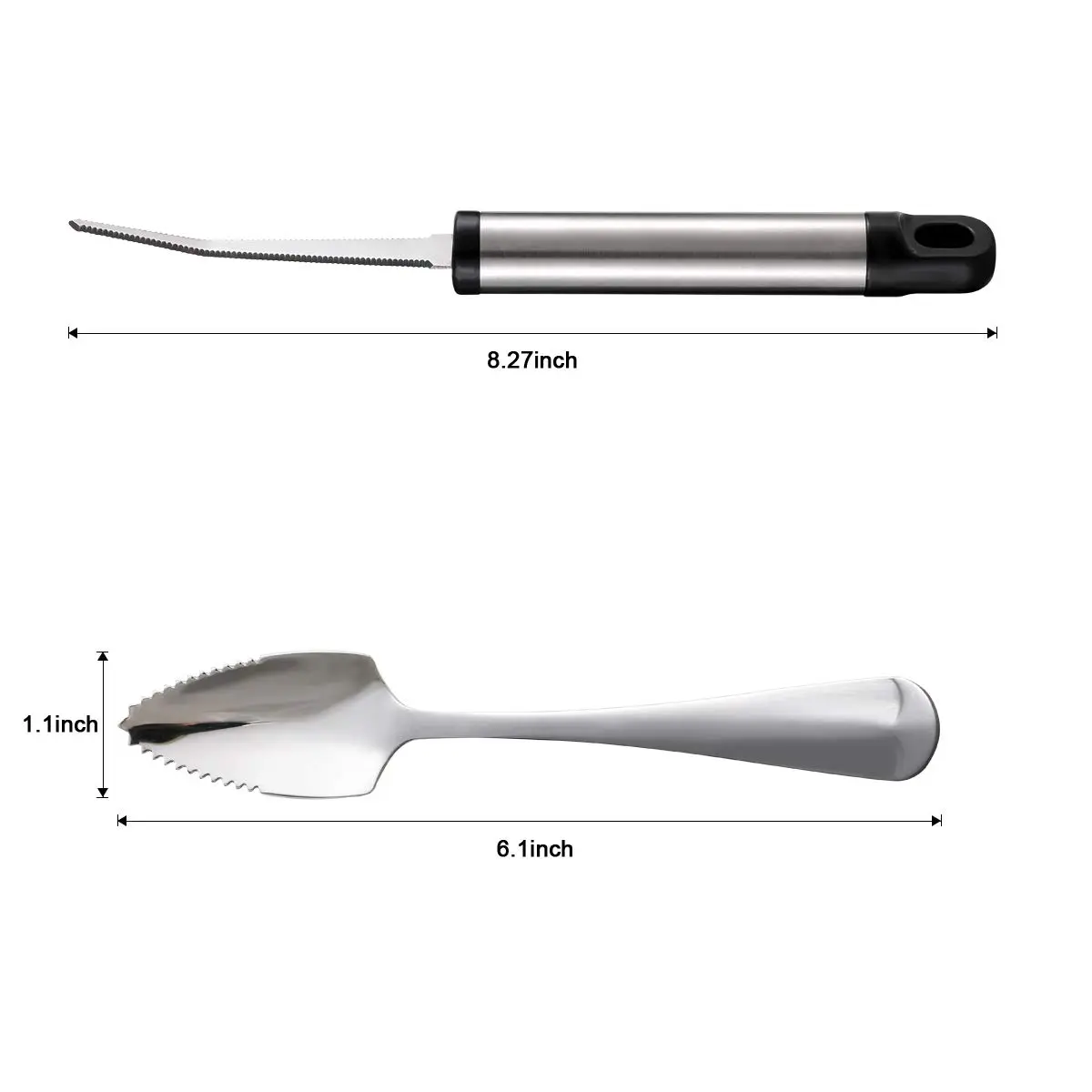 ModaSin Grapefruit Spoons and Knife | Food Grade Stainless Steel Set for Fruits & Vegetables - view 2