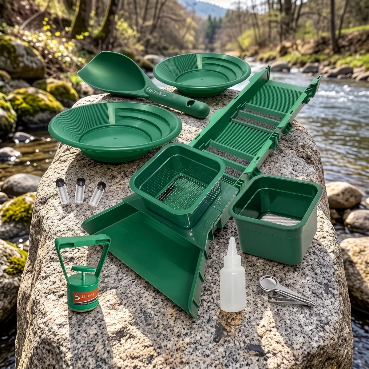Sluice Fox Compact Gold Panning Kit | Portable Sluice Box & Classifier Pans for Remote Expeditions - view 2