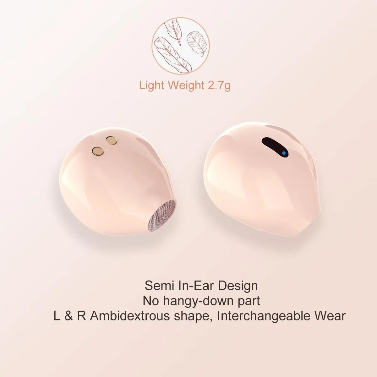 eleror Pro X6s Mini Wireless Bluetooth Earbuds, 10mm Dynamic Driver | Invisible Design for Work & Daily Use - view 3