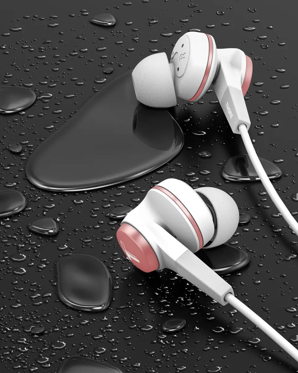 Thore Water Resistant Wired Lightning Earbuds 11mm Dynamic Drivers | Sweat/Water Resistant Headphones with Mic - view 4