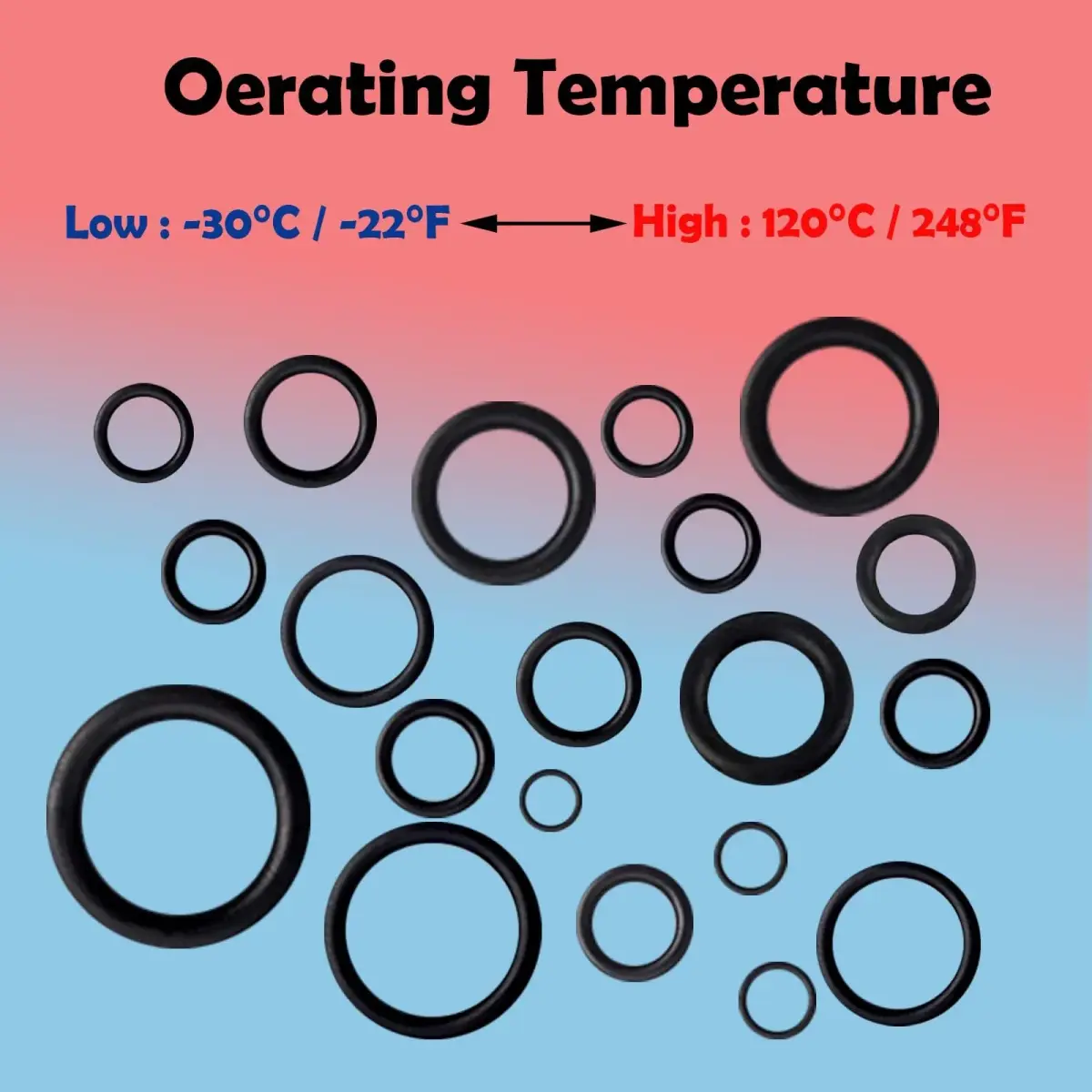ZDBB 1540 Pcs Metric Nitrile Rubber O-Ring Assortment Kit with 4 Picks | 32 Sizes OD 4mm-50mm - view 7