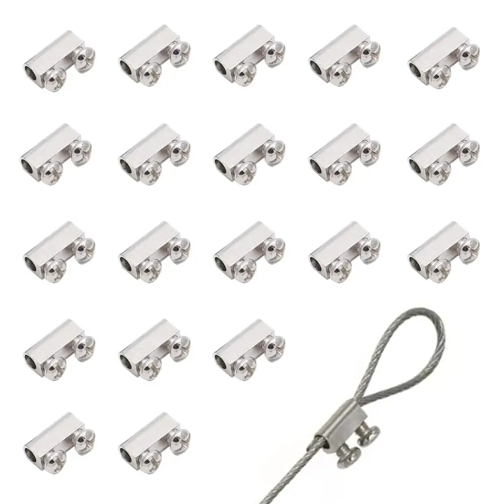 Antianxia Wire Rope Cable Clamps 12mm*5.5mm | Durable Indoor/Outdoor Use - main product image