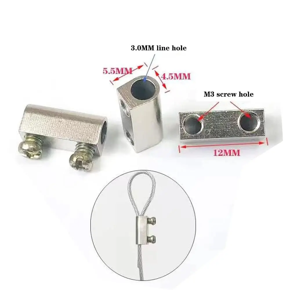 Antianxia Wire Rope Cable Clamps 12mm*5.5mm | Durable Indoor/Outdoor Use - view 2