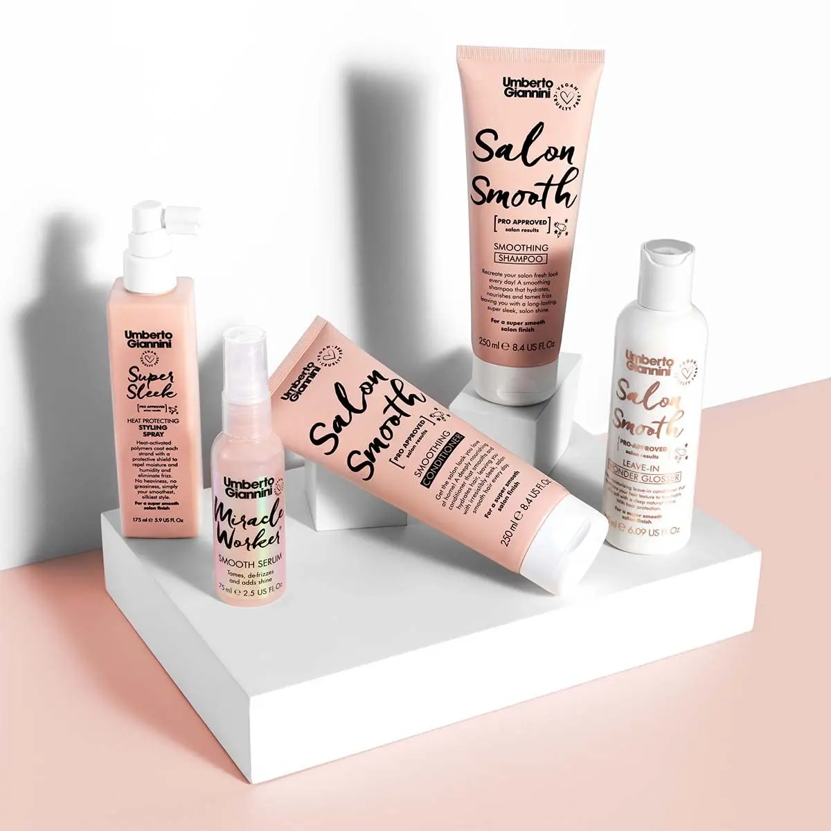 Umberto Giannini Salon Smooth Moisturising Conditioner 250ml | Hydrating, Shine & Defrizz - view 3
