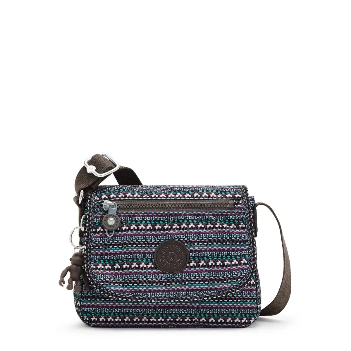 Kipling Sabian Mini Crossbody Bag in Stripy Dots - Lightweight & Water-Resistant - main product image