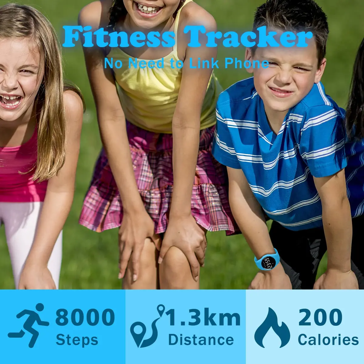 A ALPS Kids Watches for Girls Boys Digital Sport Watch with Step Counter, Waterproof, No App, 50M Waterproof, Ages 5-16 | Fitness Tracker - view 4