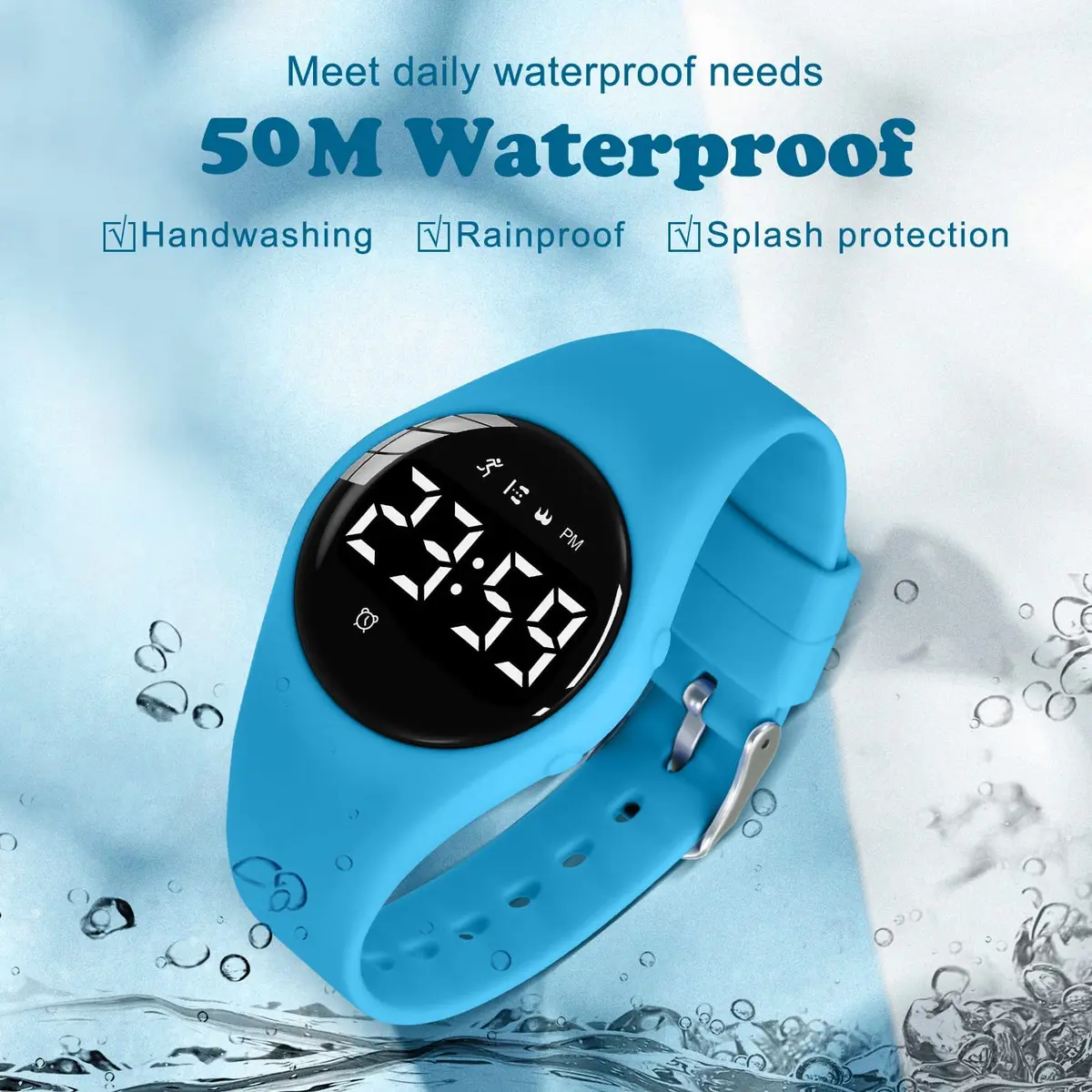 A ALPS Kids Watches for Girls Boys Digital Sport Watch with Step Counter, Waterproof, No App, 50M Waterproof, Ages 5-16 | Fitness Tracker - view 7