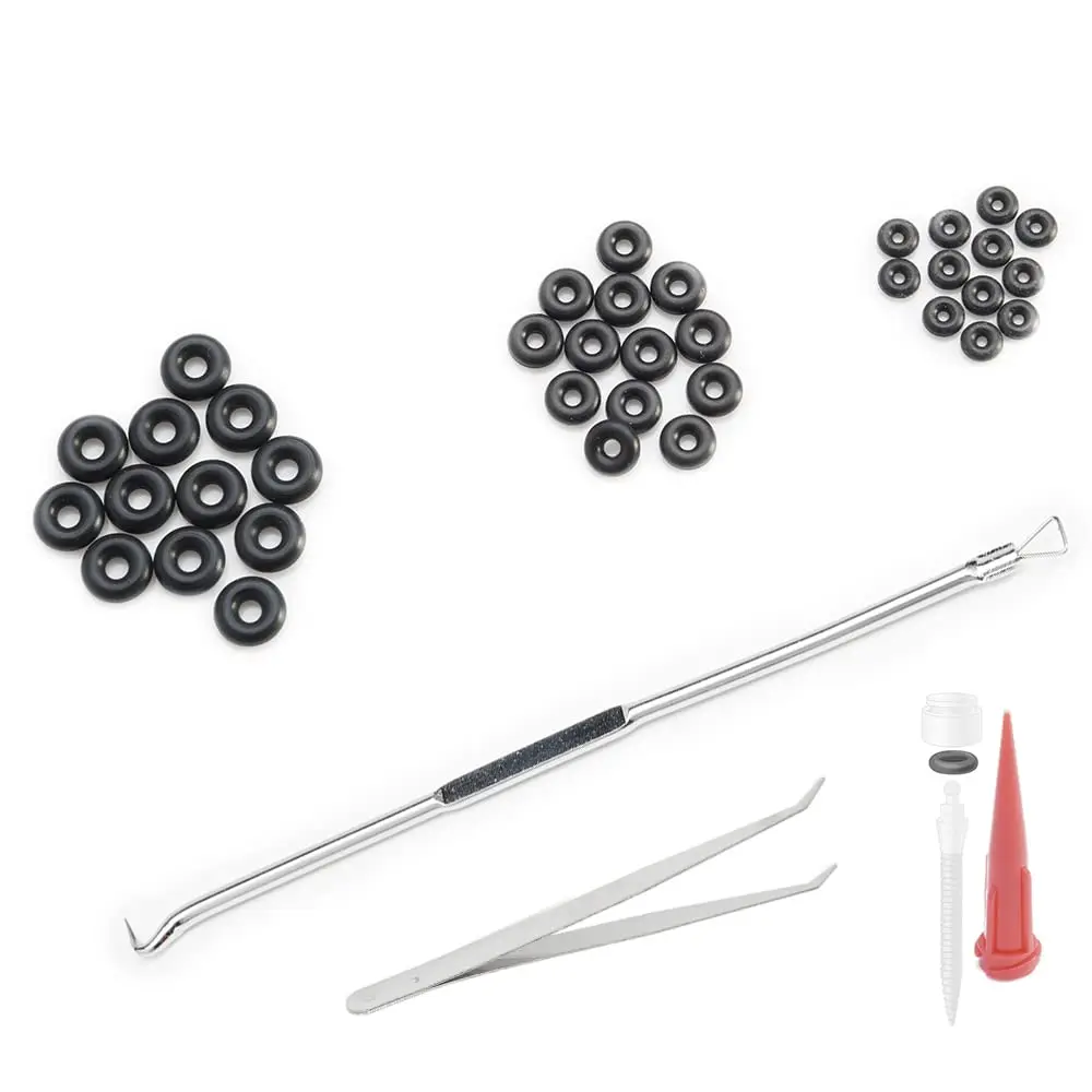 FUSHIPRO Buna-n O-Ring Tool Kit with 3 Sizes, 36 Pieces | Replacement for Mini Dental Implants - main product image