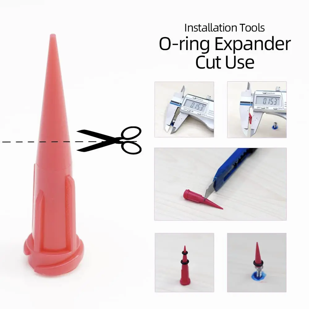 FUSHIPRO Buna-n O-Ring Tool Kit with 3 Sizes, 36 Pieces | Replacement for Mini Dental Implants - view 5