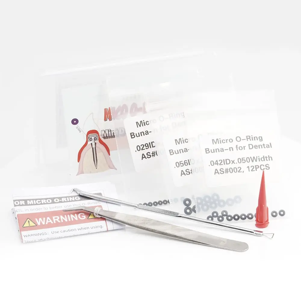 FUSHIPRO Buna-n O-Ring Tool Kit with 3 Sizes, 36 Pieces | Replacement for Mini Dental Implants - view 4