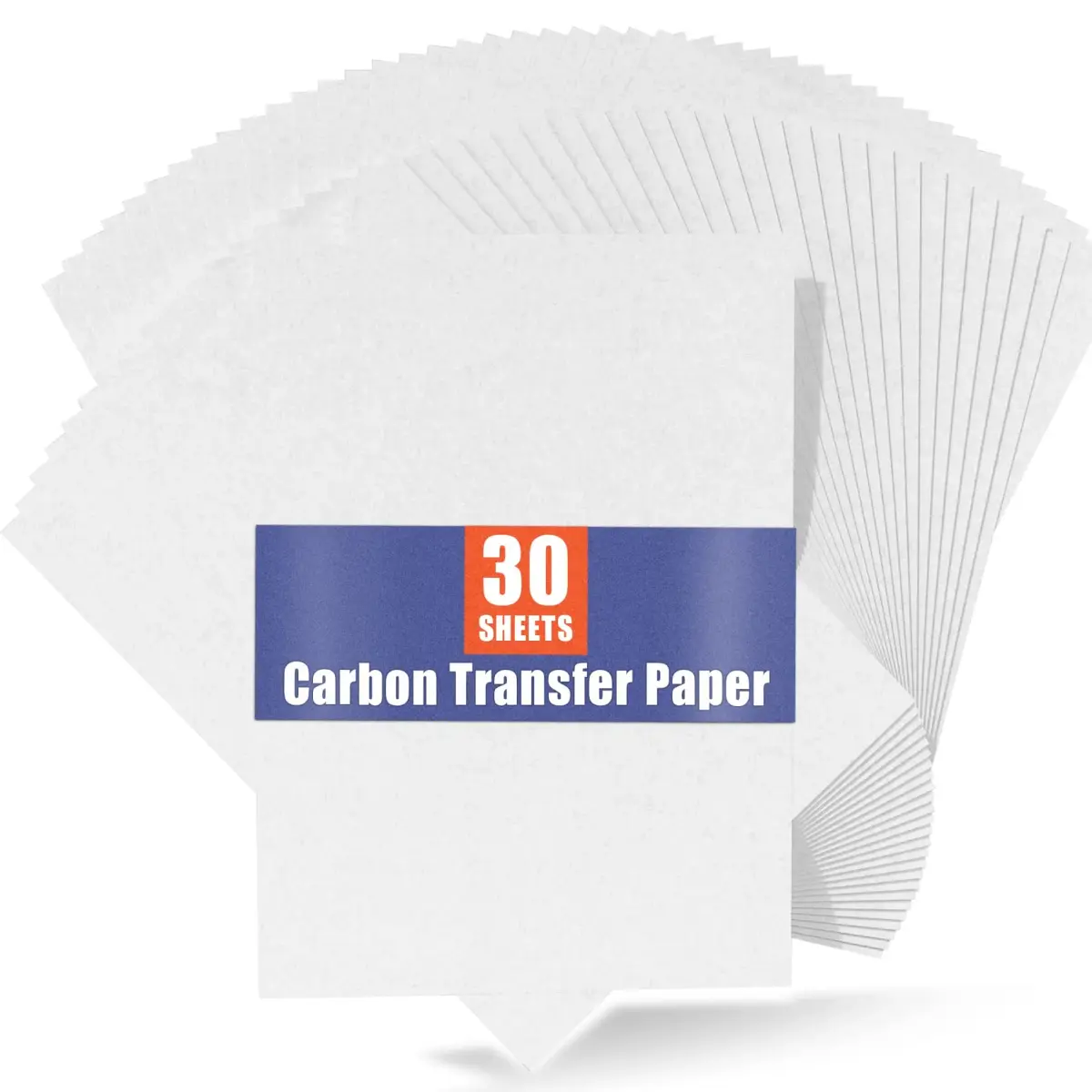 PSLER White Carbon Paper for Tracing - 30Pcs A4 Graphite Transfer Paper | Durable Art Media Paper - main product image