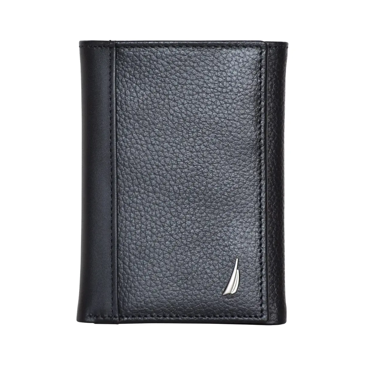 Nautica Men's Classic Trifold Wallet | RFID Blocking Protection | Genuine Leather | Black | 8.9cm (3.5") - main product image