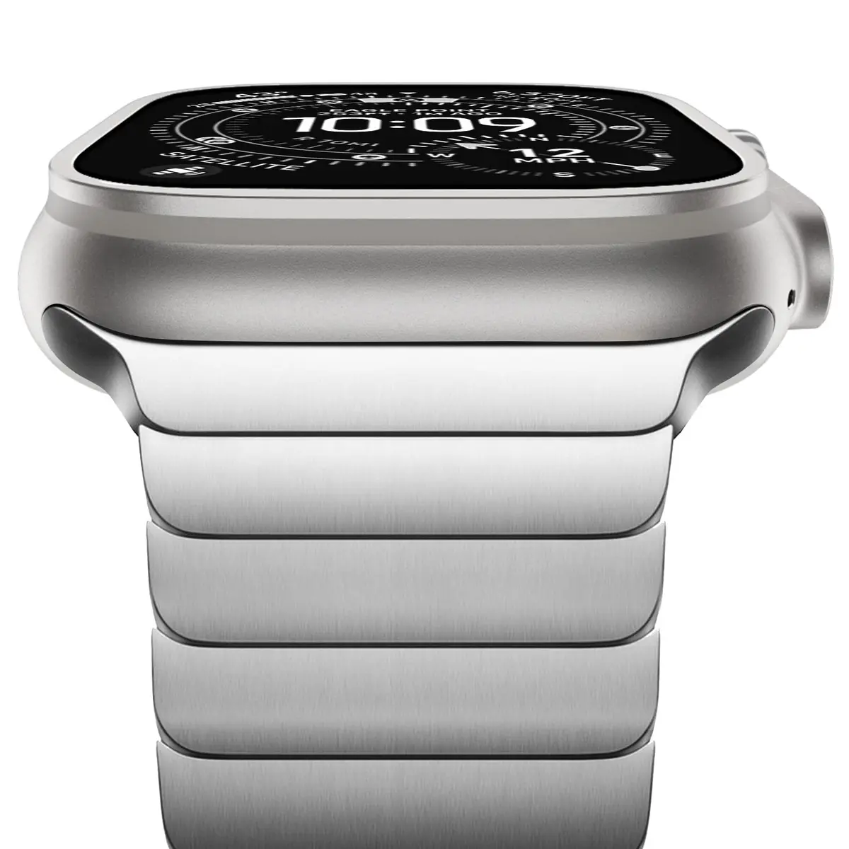 NewWays Metal Link Bracelet Band for Apple Watch Ultra 4/3/2/1, Series 9/8/7/6/5/4 45mm/44mm | Premium Stainless Steel - main product image