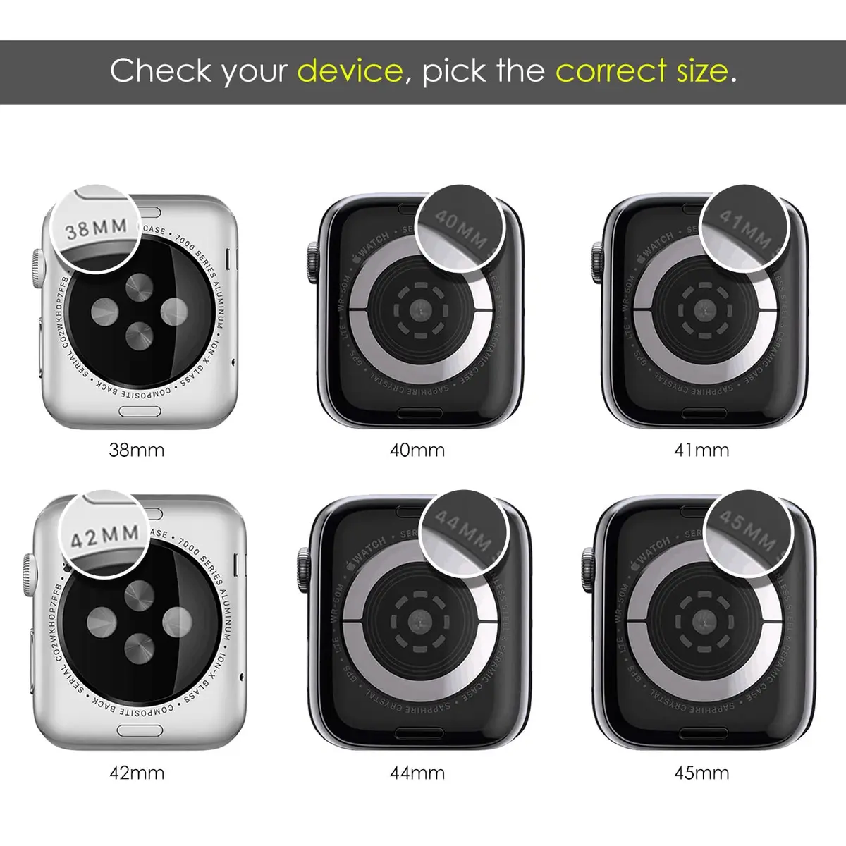 NewWays Stainless Steel Metal Band Compatible with Apple Watch Ultra 2/Series 9/8/7/6/5/4/3/2/1 49mm/45mm/44mm/42mm/41mm Black | Adjustable Link Bracelet - view 7