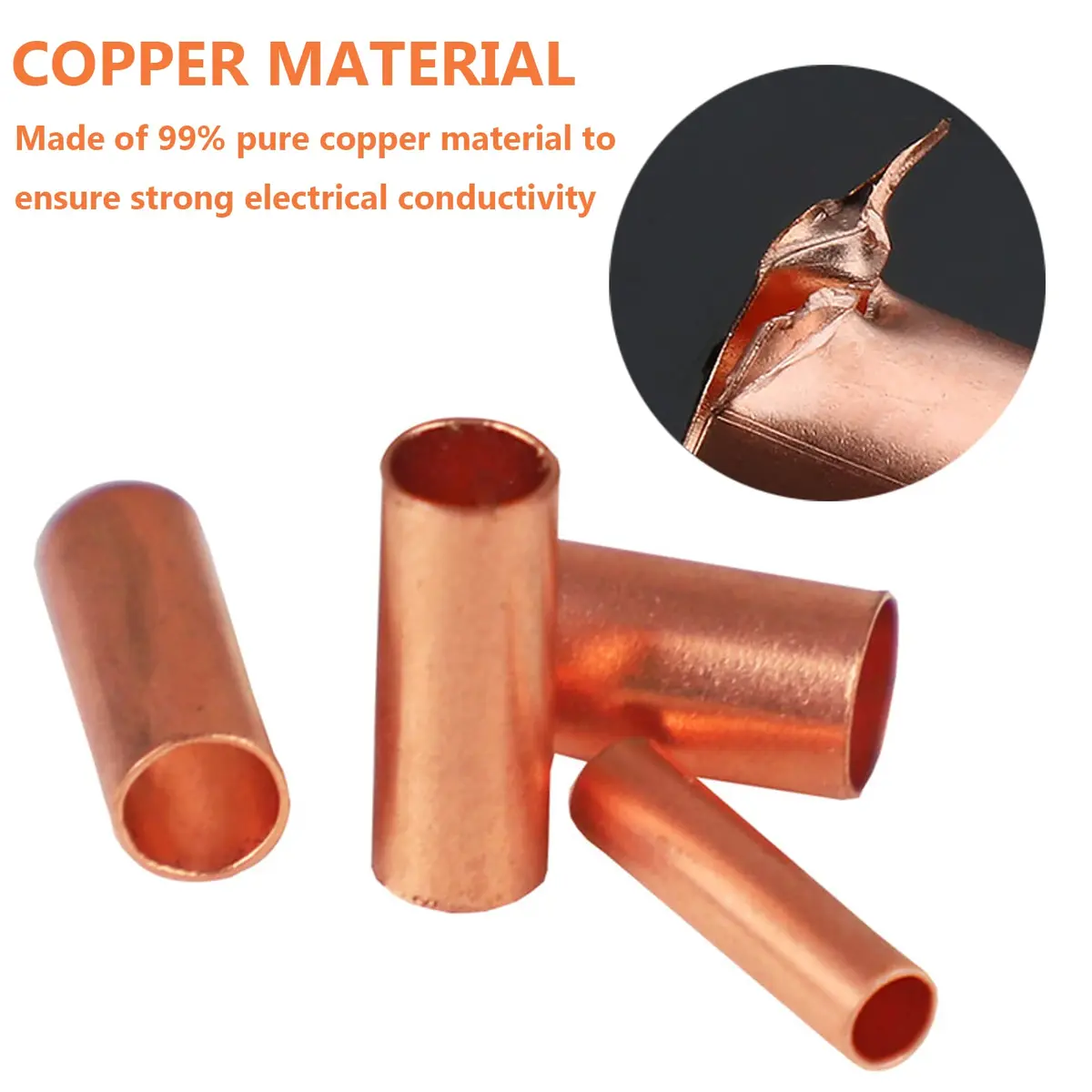 Teansic 480 Pcs Copper Crimp Connector Kit 7 Sizes AWG 6-18 | Reliable Electrical Terminals - view 4