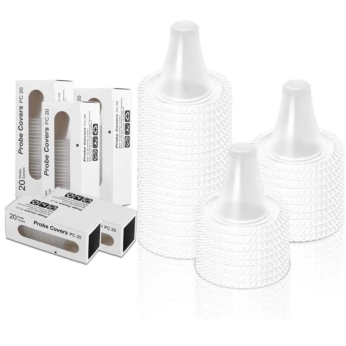 mozeeda 400 Pack Disposable Ear Thermometer Probe Covers | Protects Lens for Accurate Readings - main product image