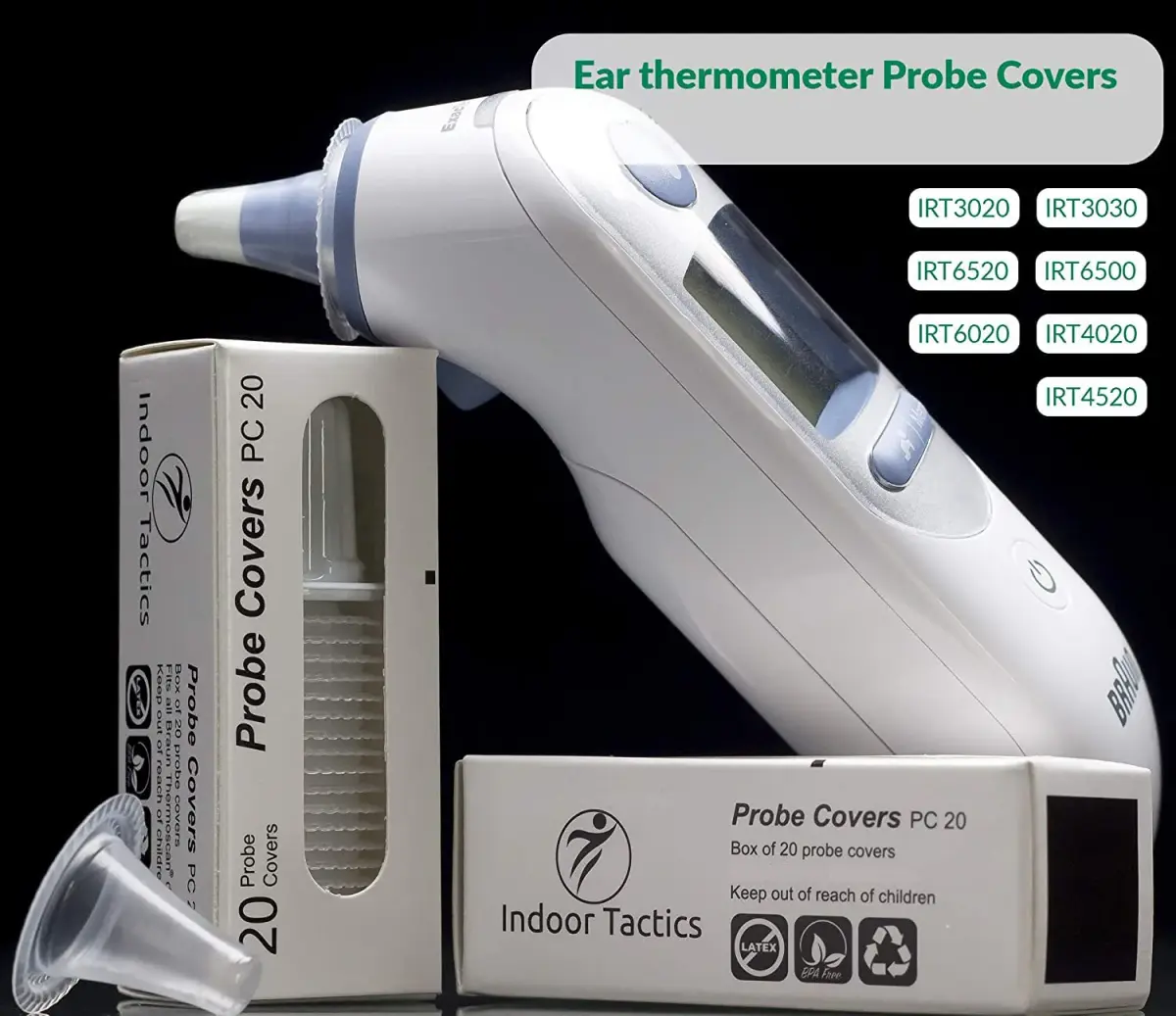 mozeeda 400 Pack Disposable Ear Thermometer Probe Covers | Protects Lens for Accurate Readings - view 5