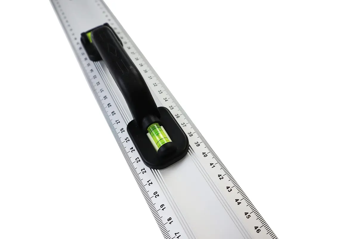 Nasafes Aluminum Straight Edge Ruler with Handle, 55cm (21.6") | Safe Cutting & Measuring Tool - view 8