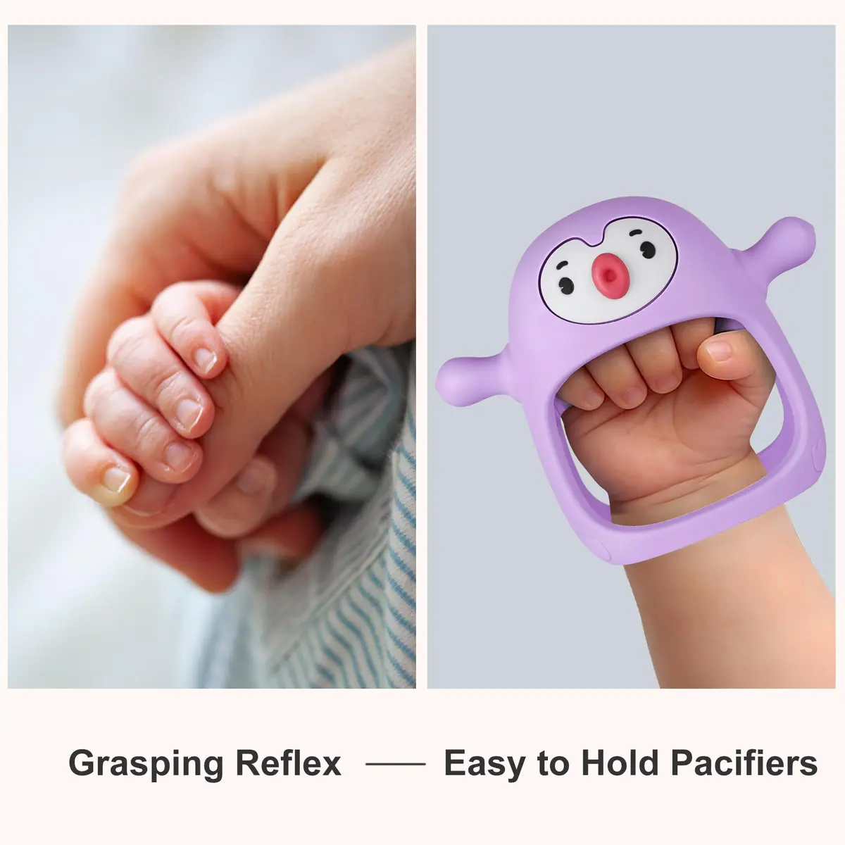 Smily Mia Penguin Teether | BPA-Free Silicone Baby Teething Toy for 0-6 Months - view 3