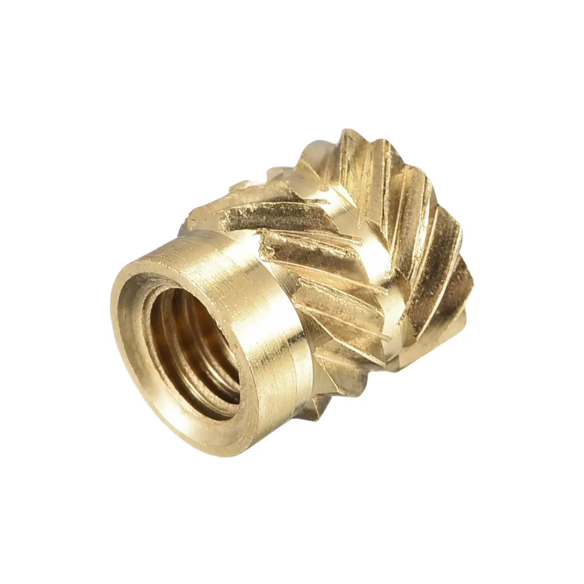 uxcell M4 x 7mm L x 6mm OD Brass Knurled Insert Nuts (60 Pcs) | Heat Set Embedment Nut for 3D Printing - view 4