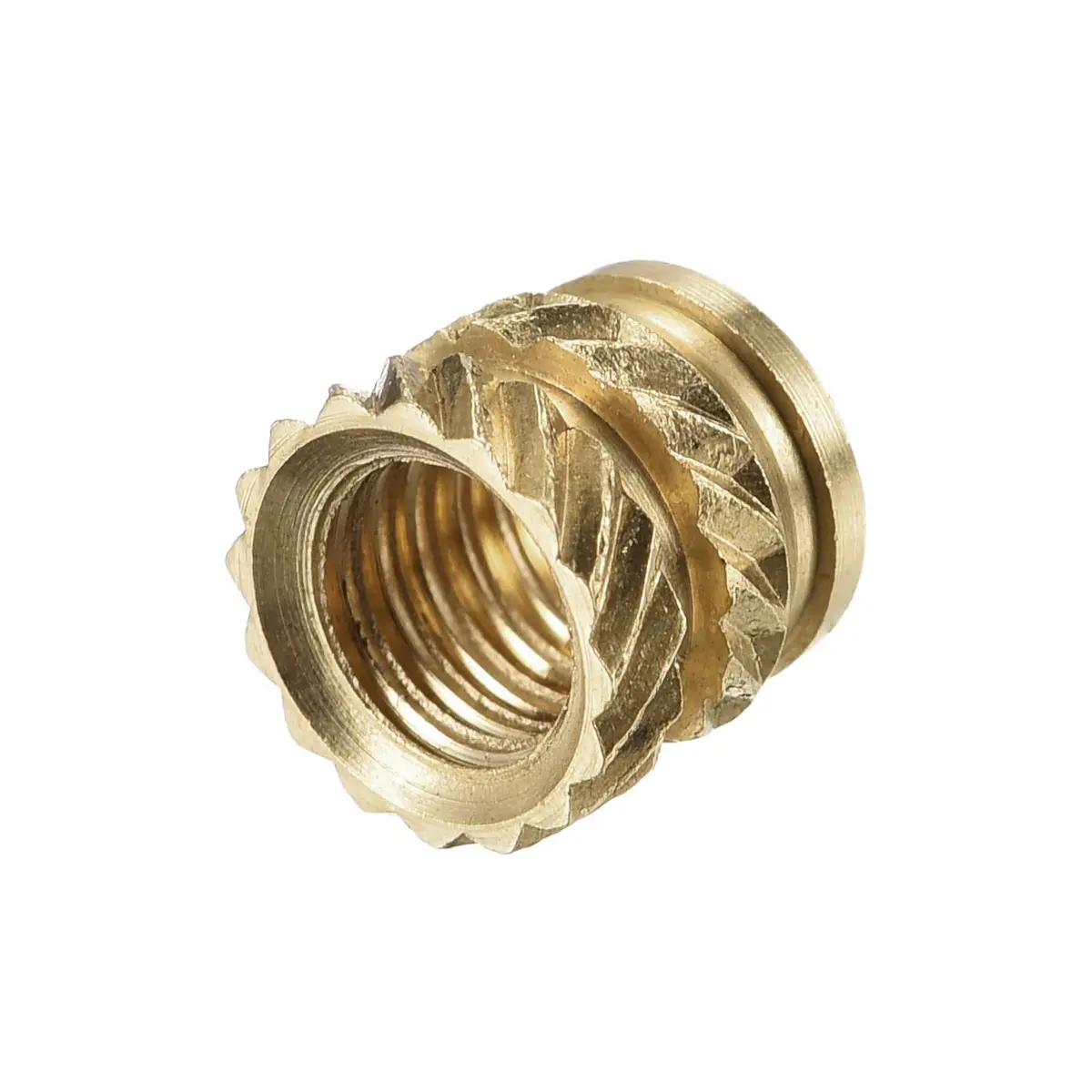 uxcell M5 x 6mm L x 7mm OD Brass Knurled Insert Nuts (30 Pcs) | Thread Size M5 x 0.8mm - view 5