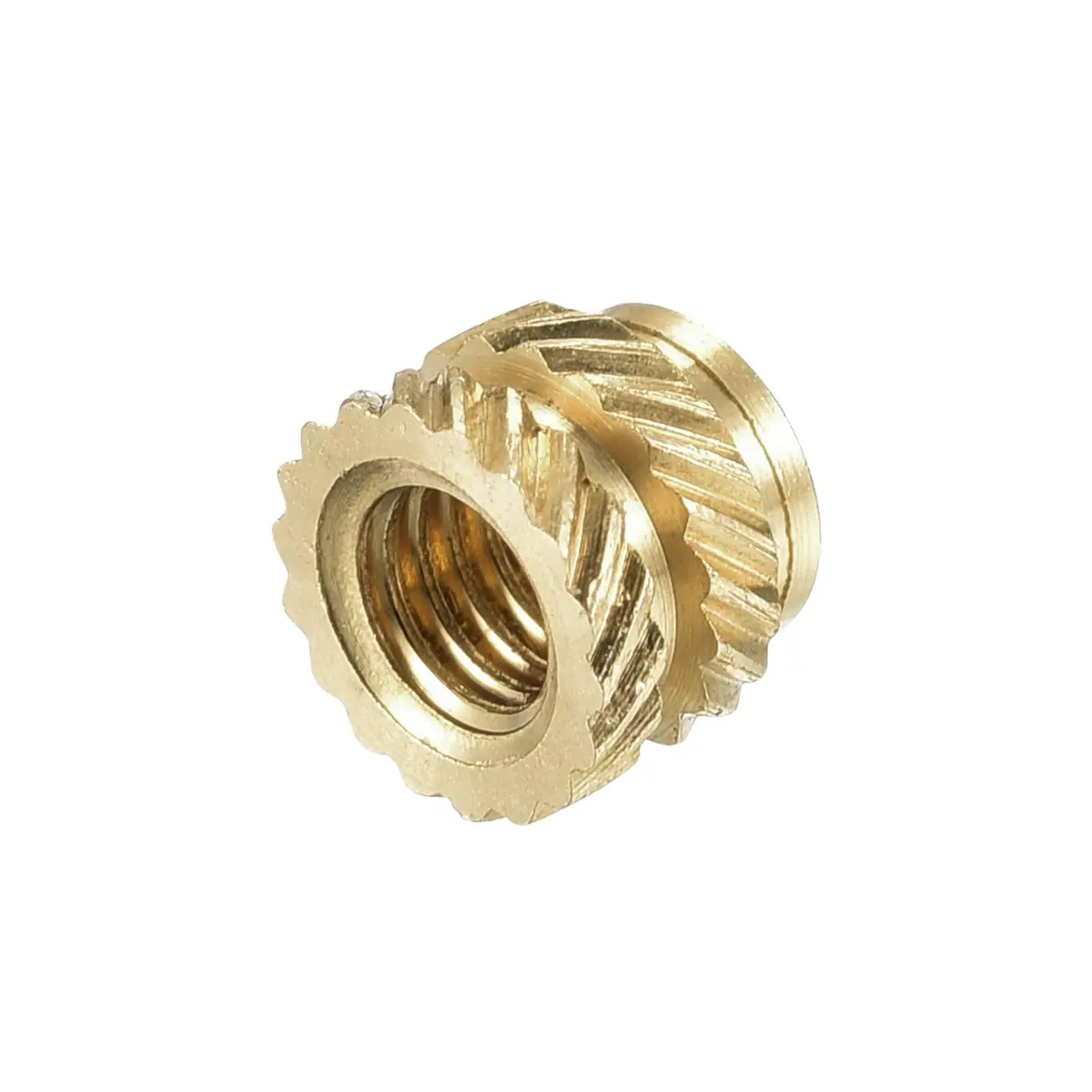 uxcell M3 x 4mm L x 5mm OD Brass Knurled Insert Nuts (60 Pcs) | Heat Set Embedment Nuts for 3D Printing - view 5
