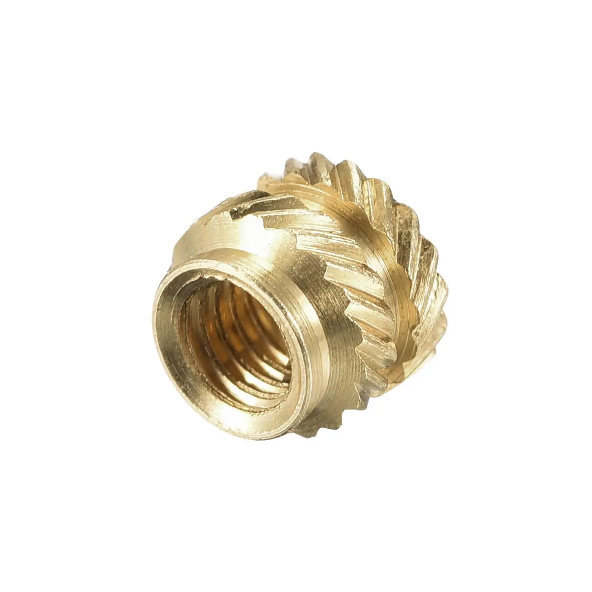 uxcell M3 x 4mm L x 5mm OD Brass Knurled Insert Nuts (60 Pcs) | Heat Set Embedment Nuts for 3D Printing - view 4