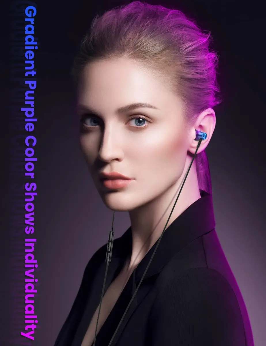 iMangoo MFi-Certified Wired Earbuds for Lightning Connector | Purple, 114dB Sensitivity - view 2