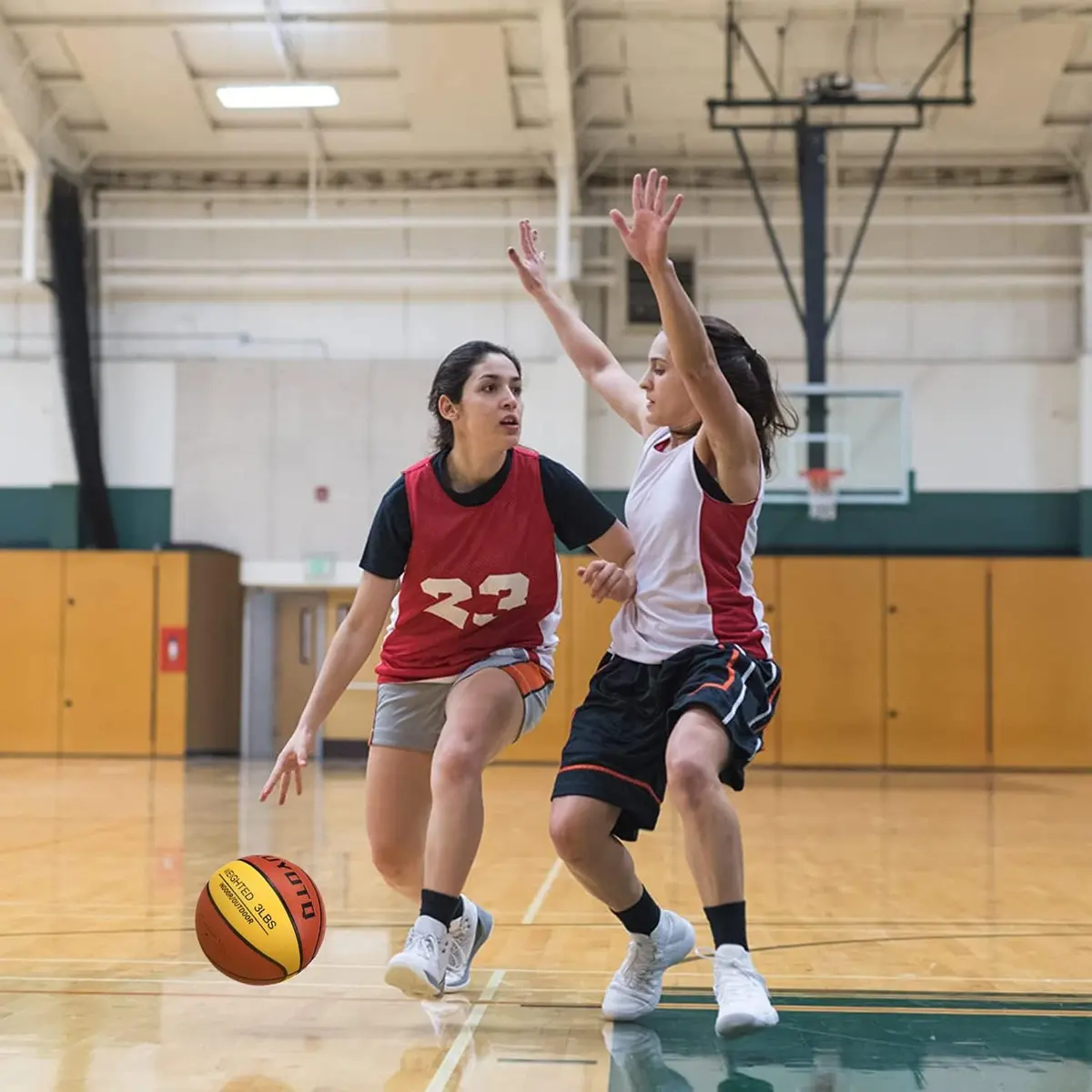 KUYOTQ 3LBS Weighted Training Basketball 1.36 kg (3 lbs) Size 7 | Improves Ball Handling Dribbling Passing Rebounding - view 5