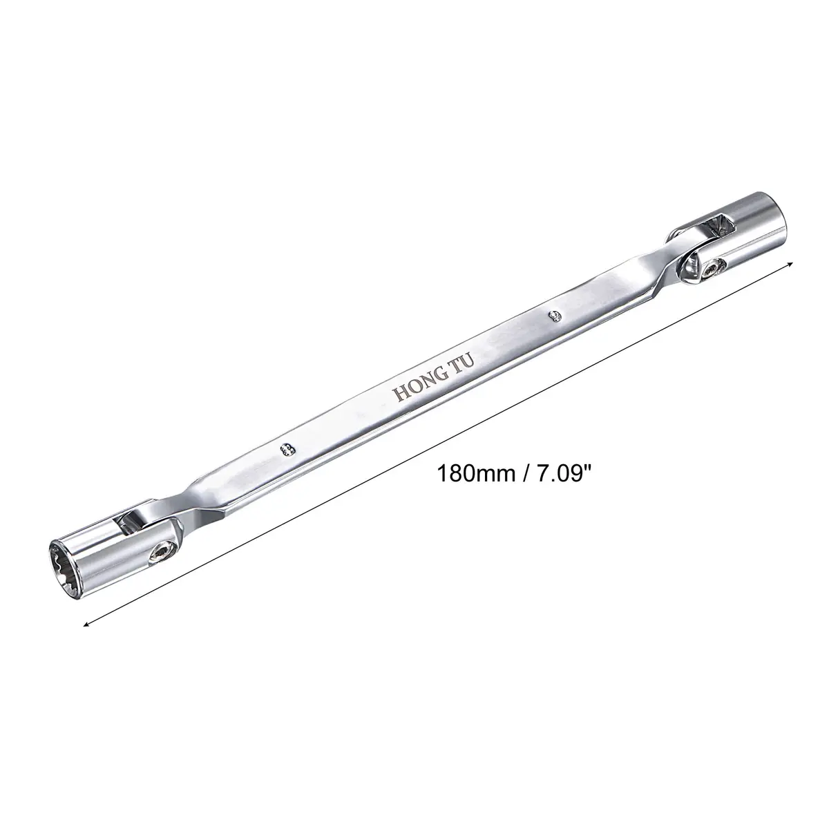 uxcell 8mm x 9mm Flexible Head Socket Wrench | 180 Degree Rotation for Tight Spaces - view 2