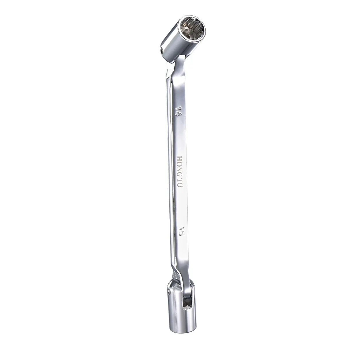 uxcell 12 Point Flexible Head Socket Wrench 14mm x 15mm | CR-V 180° Rotation for Mechanical Repair - view 5