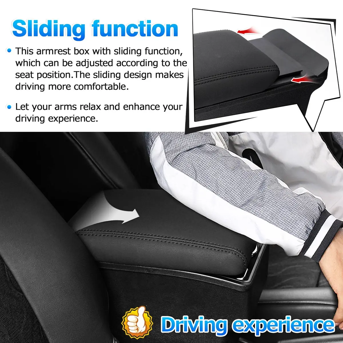 Autorder Center Console Storage Box for Suzuki Jimny JB64W/JB74W 2018-2025 | Custom Fit Armrest with Cup Holder - view 4