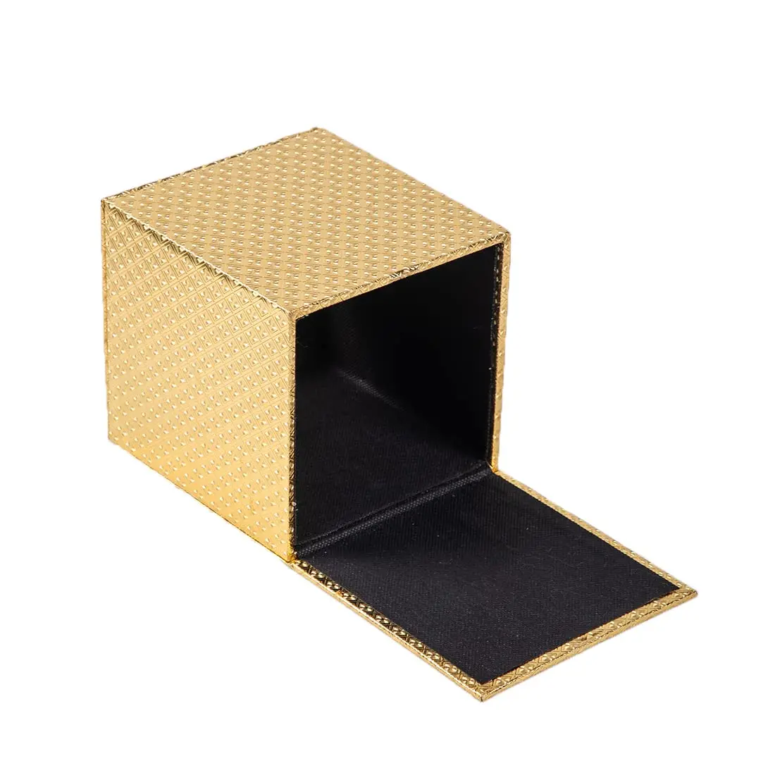 SUNYUROU Gold Square Tissue Box Cover for Bathrooms & Desks | 14cm x 13.1cm x 14.3cm - view 6