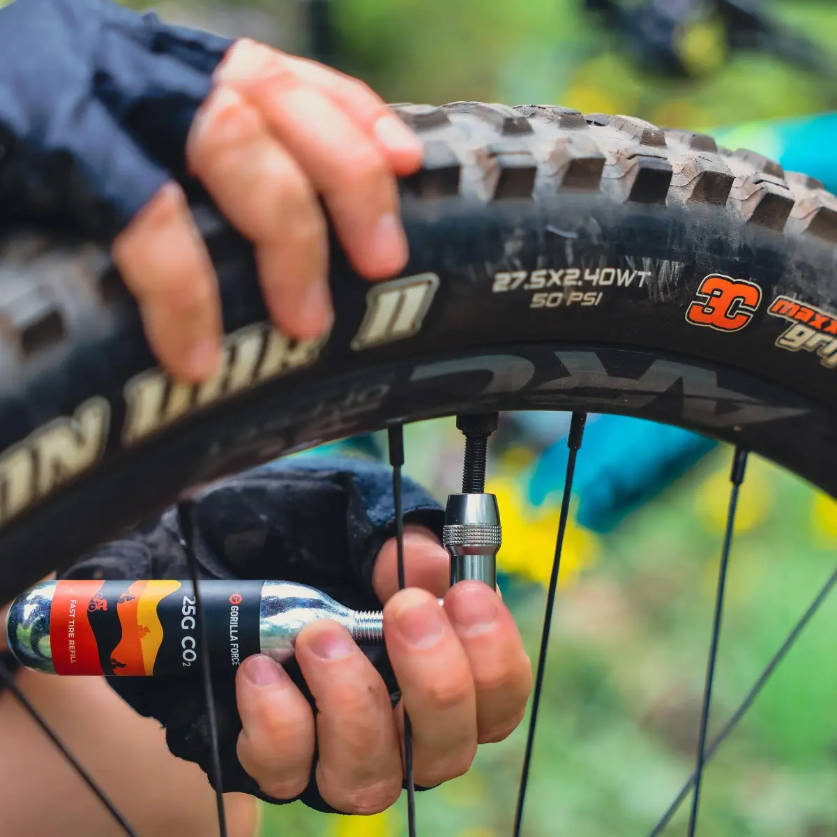 Gorilla Force 25g CO2 Cartridges (15 Pack) | Universal Bike Tire Inflator Refills - view 2