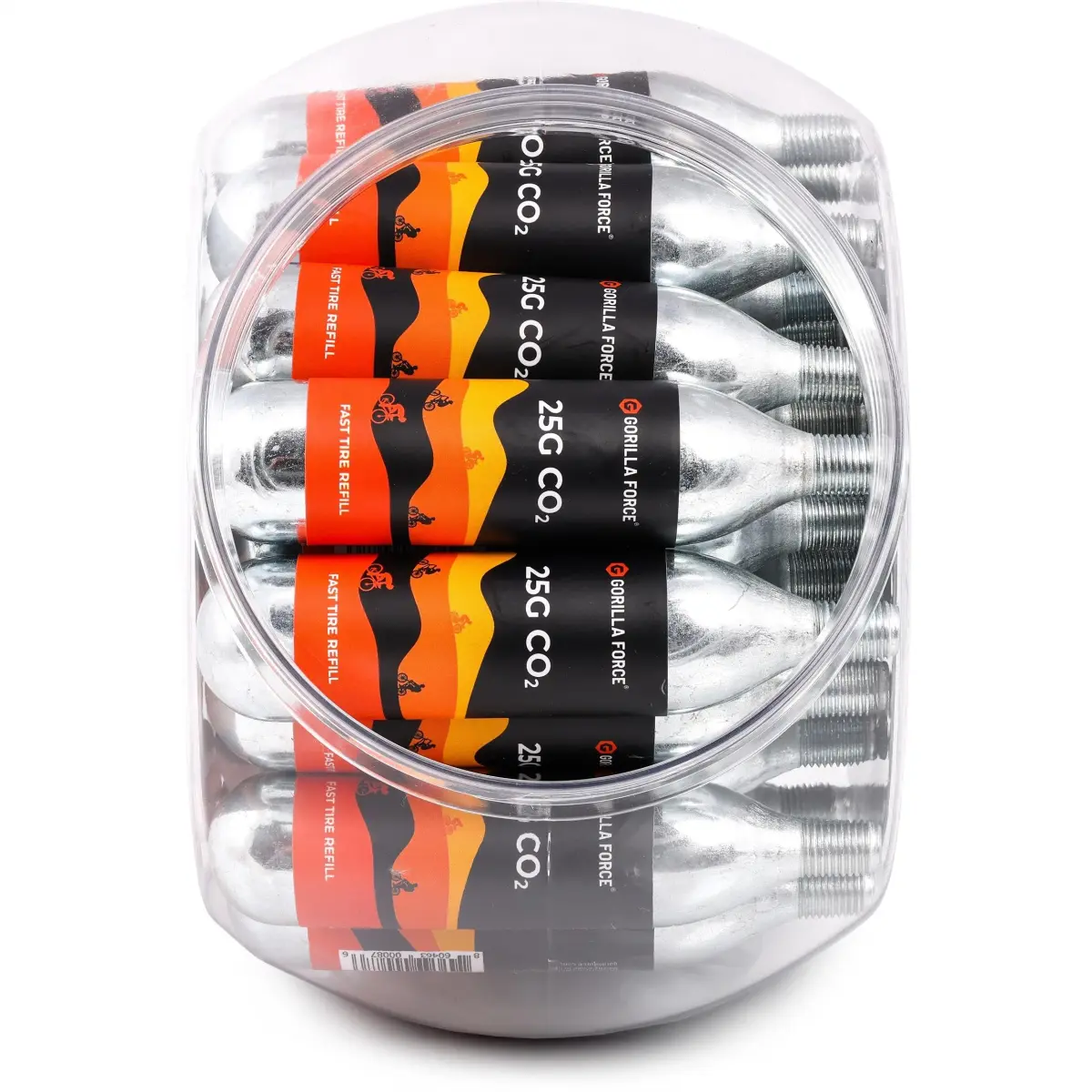 Gorilla Force 25g CO2 Cartridges for Bikes - 25 Pack | Fast Flat Repair - view 4