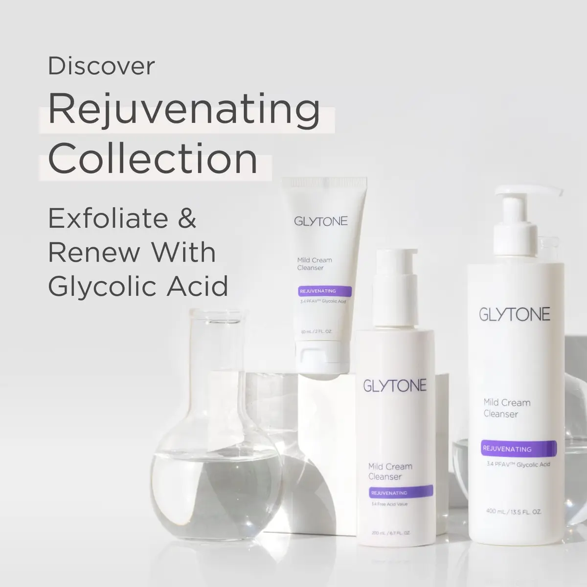 Glytone Mild Gel Exfoliating Cleanser 13.5 fl Oz | Fragrance-Free & Vegan Skin Care - view 6