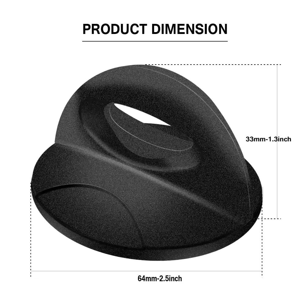 SENLIXIN Universal Pot Lid Handle Knob Replacement for Glass Casserole Saucepan Kettle Cover - Black (1-Pack) - view 2