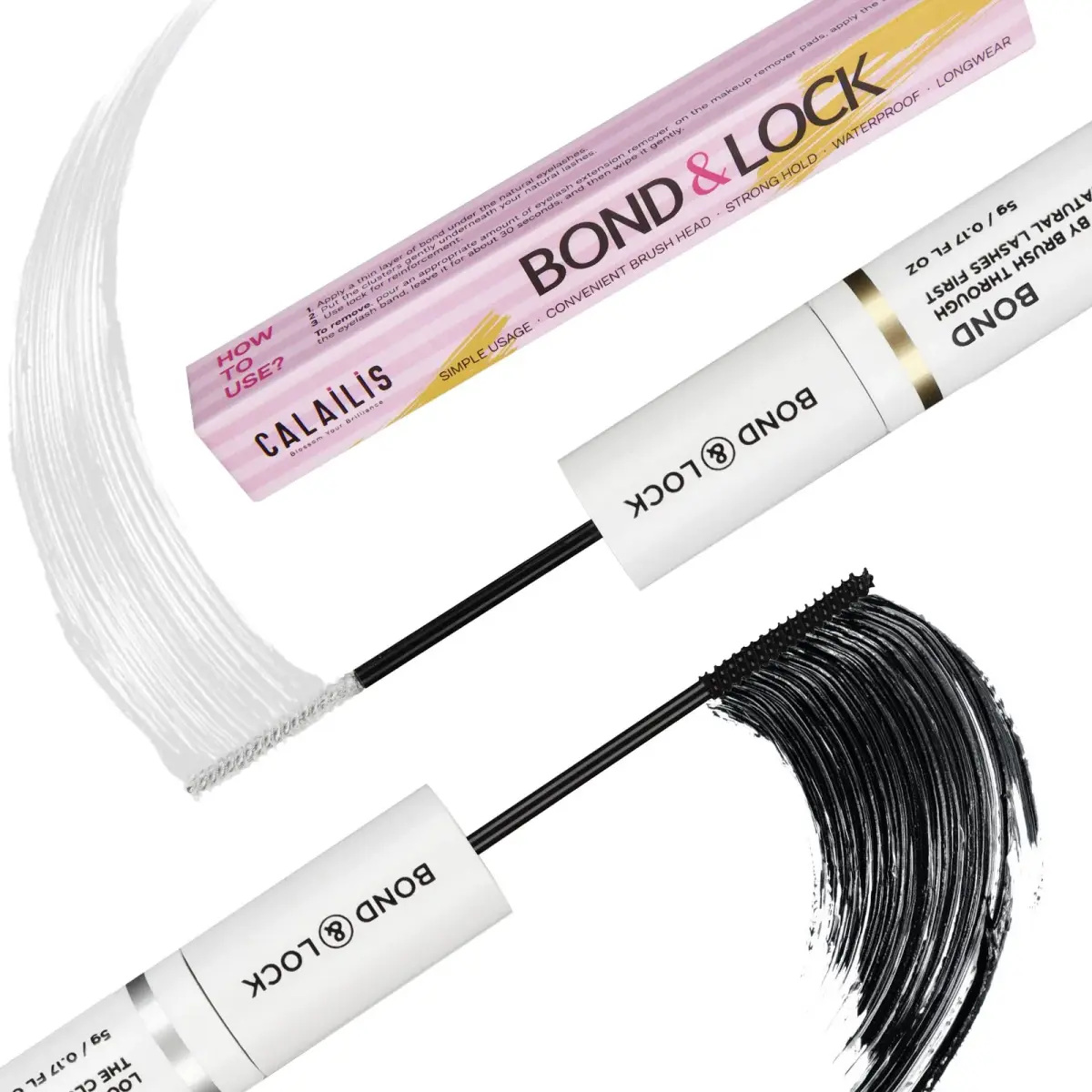 CALAILIS Lash Bond and Seal for Cluster Lashes | Waterproof & Sweat-Proof, 7+ Day Hold - main product image