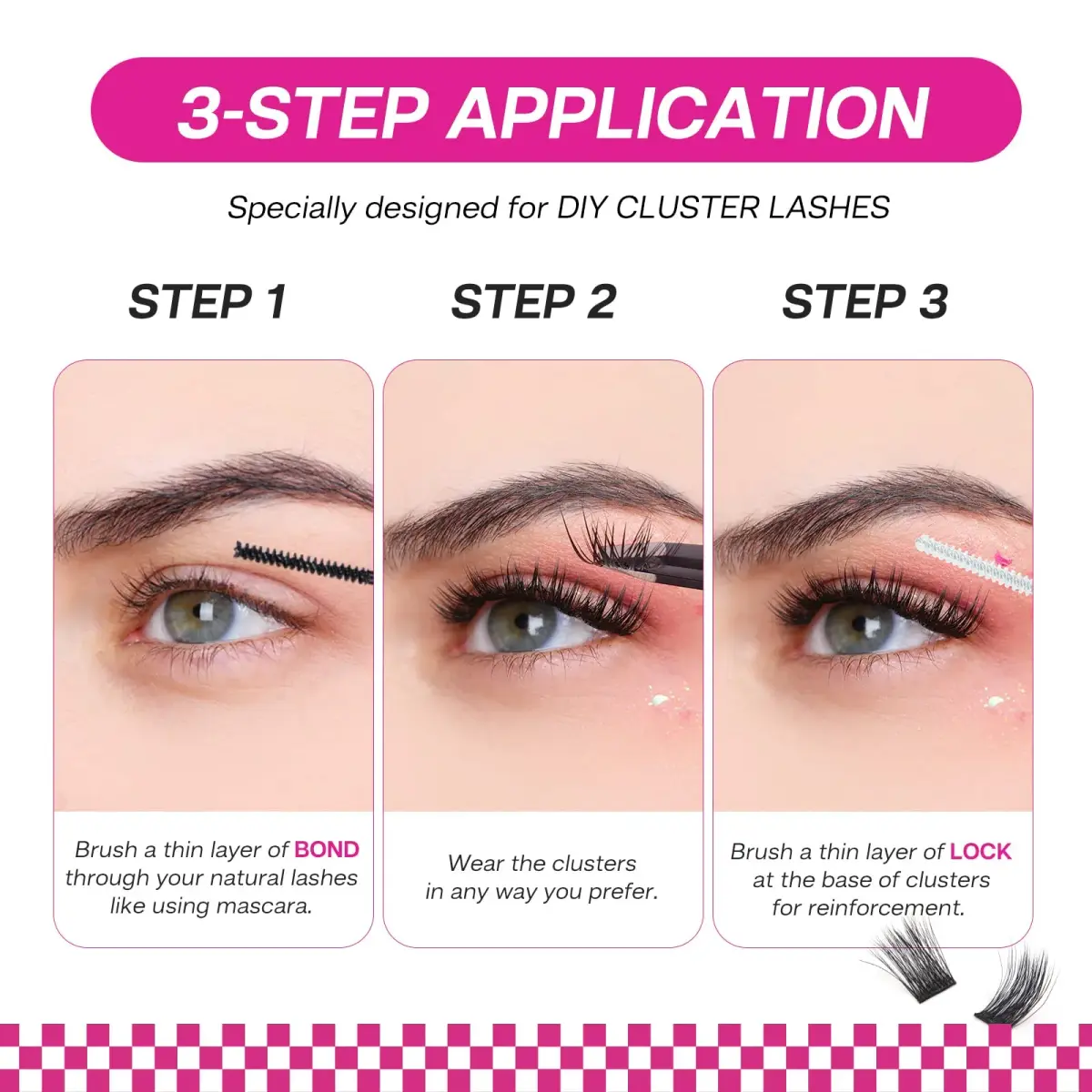 CALAILIS Lash Bond and Seal for Cluster Lashes | Waterproof & Sweat-Proof, 7+ Day Hold - view 7