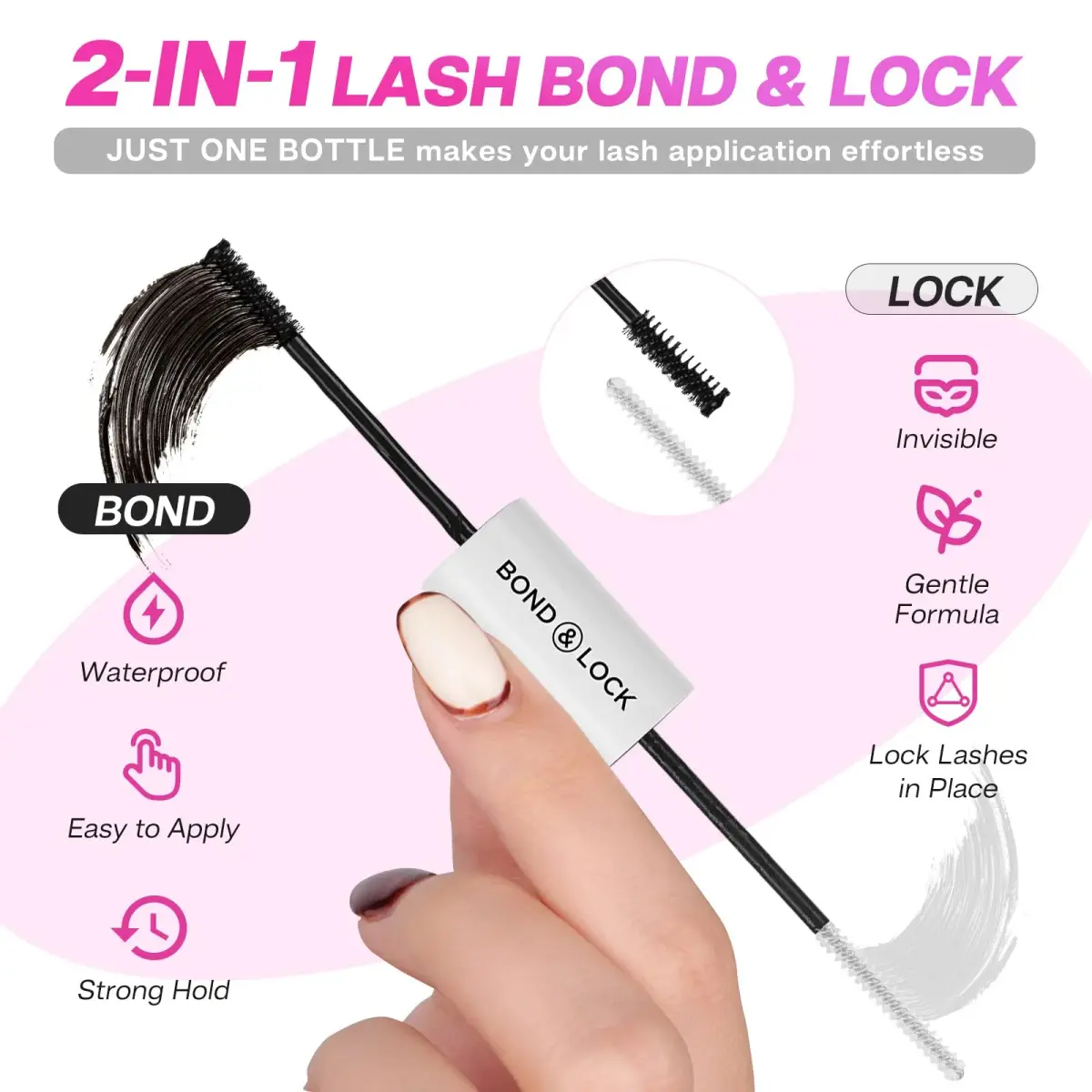 CALAILIS Lash Bond and Seal for Cluster Lashes | Waterproof & Sweat-Proof, 7+ Day Hold - view 2