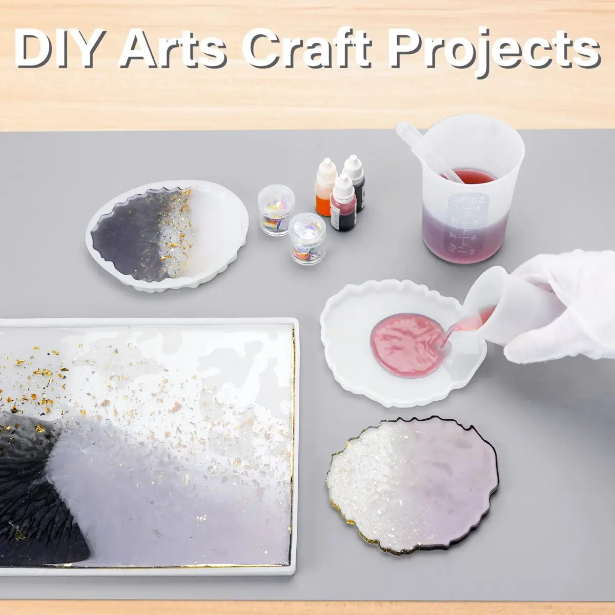 Gartful Silicone Craft Sheet Large 70x50cm (27.6"x19.7") | Protects Surfaces from Resin, Paint & Heat - view 5
