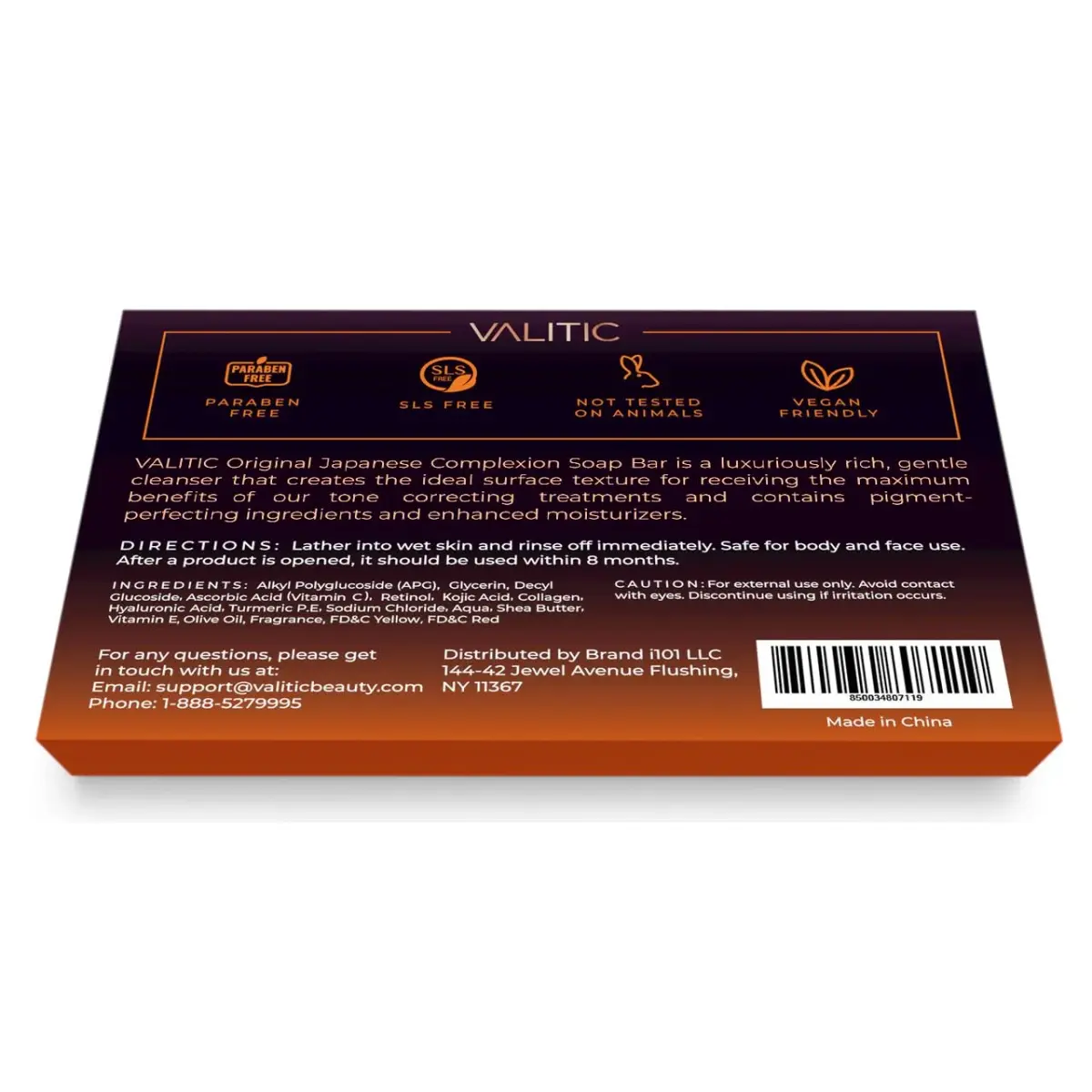 VALITIC Kojic Acid Dark Spot Remover Soap Bars 100g (3.52oz) 4-Pack | Japanese Complex for Even Tone & Glow - view 3