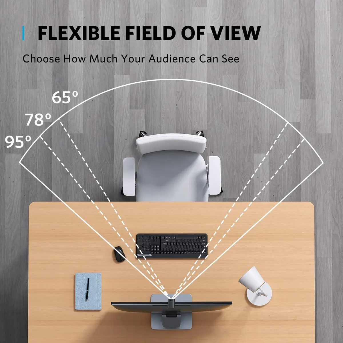 Anker PowerConf C200 2K Webcam for PC/Laptop/Mac, Low-Light Correction | Ultra-Clear Video & AI Noise Cancellation - view 4