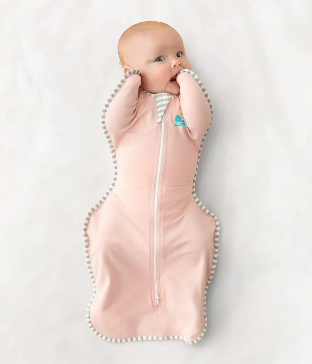 Love to Dream Swaddle Up Baby Sleep Sack 1.0 TOG 156g (5.5oz) Dusty Pink | Helps Baby Self-Soothe & Sleep Longer - view 3